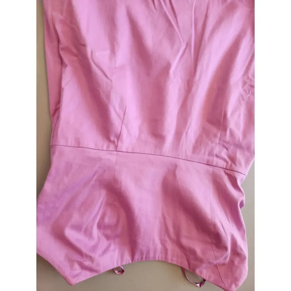 NWT Anthropologie Maeve Strapless Rosette-Trim Mini Dress M Pink 9A402 - Picture 6 of 11